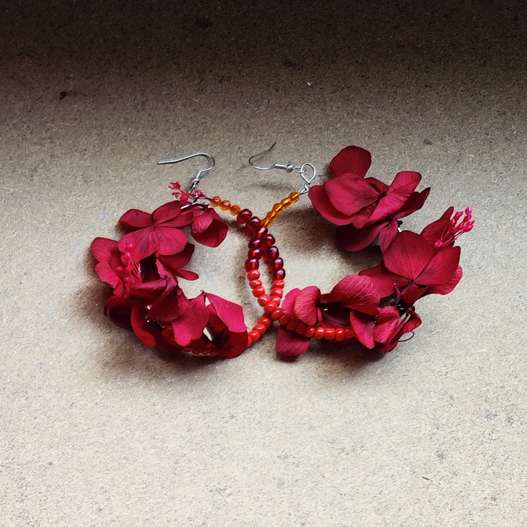 Boucles d'oreilles créoles HORTENSIA