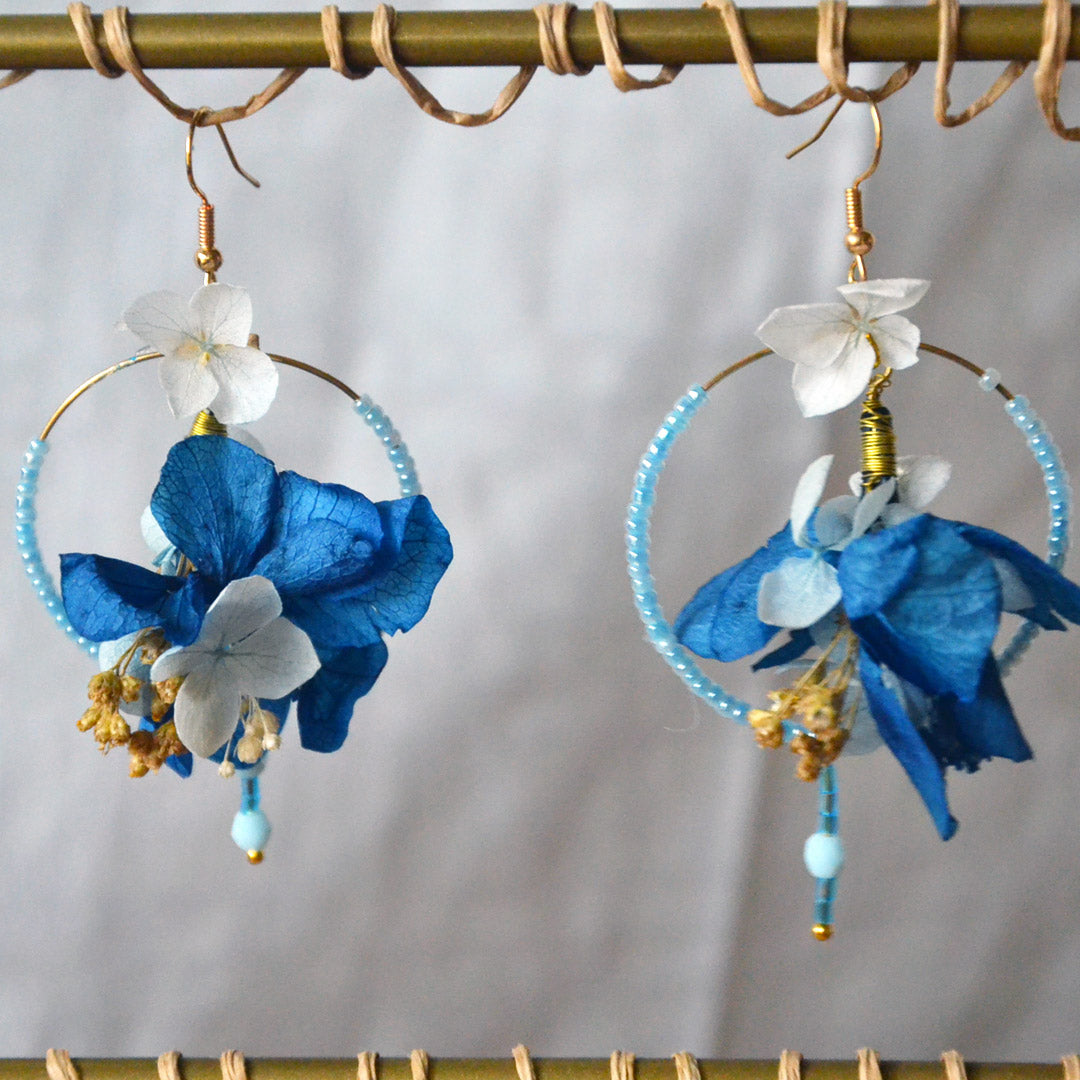 Boucles d'oreilles créoles AZUR