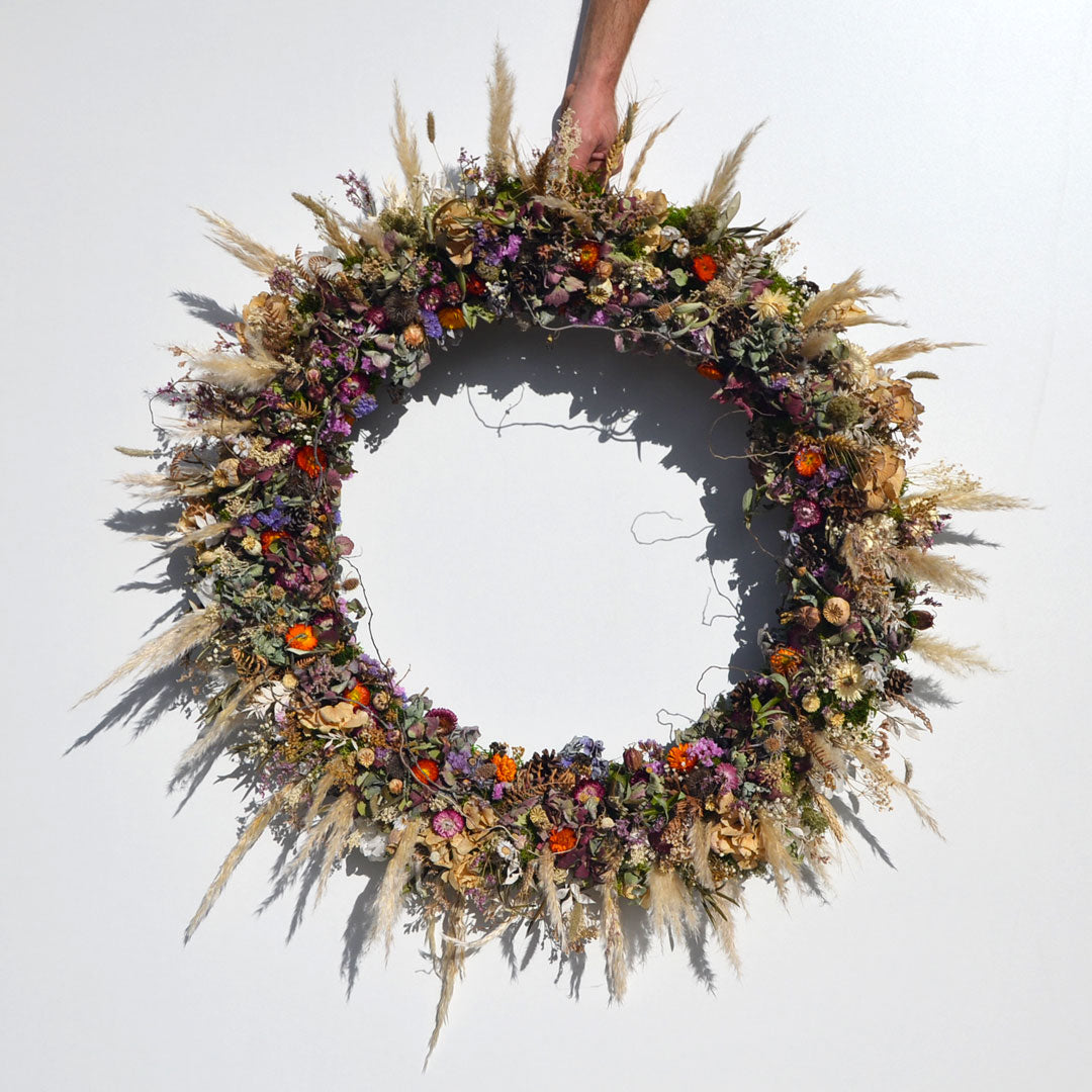 Couronne Mariposa fleurs séchées | Flauri