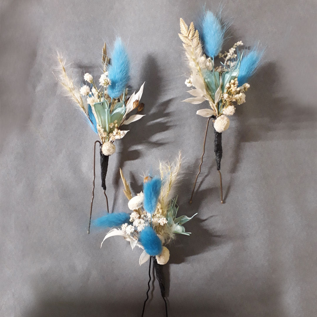 Epingle à cheveux fleurs séchées sur-mesure | Flauri