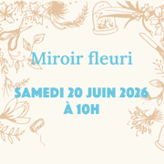 vignette pour l'atelier floral du 20 juin miroir fleuri fleurs séchées | Atelier flauri